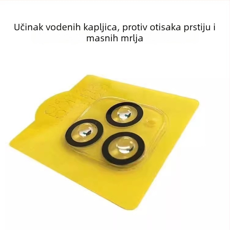 Staklena zaštita objektiva kamere kompatibilna s iPhone 16 Pro Max, iPhone 15 i stražnjim kamerama iPhone 14