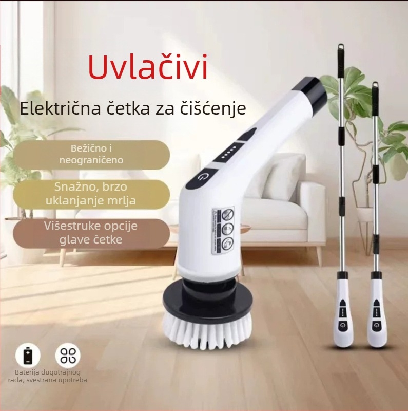 USB napajana električna četka za čišćenje kuhinje, kupaonice, WC-a i podova – višefunkcionalni alat za čišćenje