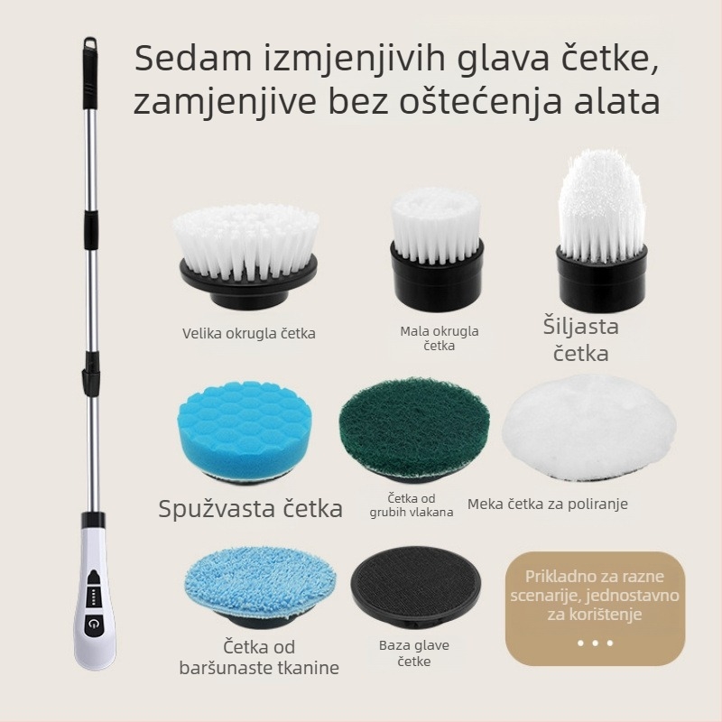 USB napajana električna četka za čišćenje kuhinje, kupaonice, WC-a i podova – višefunkcionalni alat za čišćenje