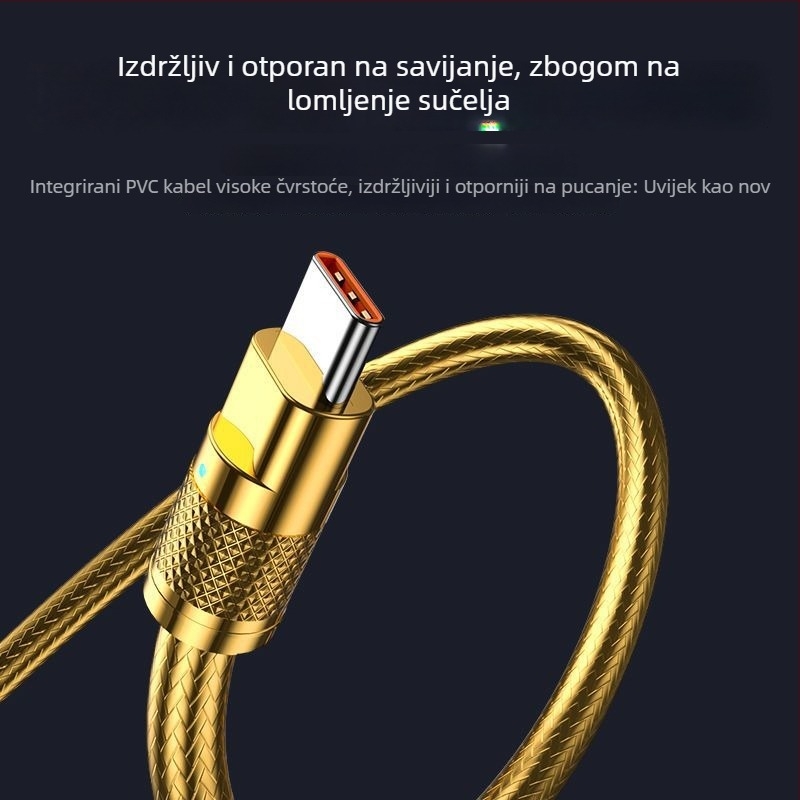 Type-C 120W kabel za brzo punjenje i prijenos podataka za Huawei, Vivo, Honor i Oppo