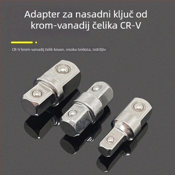 3/8" socket adapter s dvostrukom glavom, vanjskim kvadratnim reduktorom, kliješta i adapterom za udarač