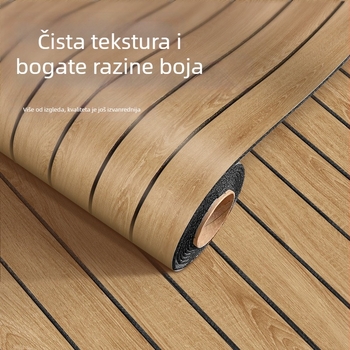 3D zidna naljepnica s drvenom teksturom, imitacija pločica s mrežastim uzorkom, PVC