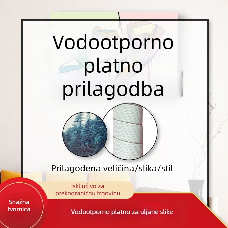 Prilagođeni platneni poster mišićne umjetnosti za fitness – ispis po vašoj fotografiji