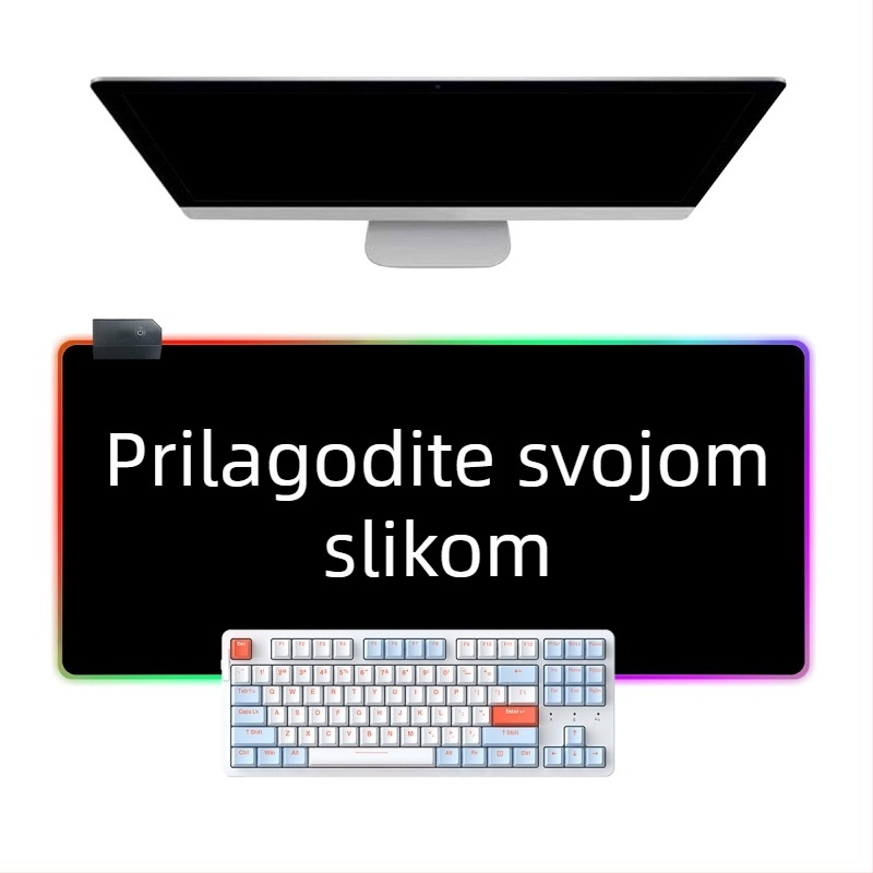 Podloga za miš s retro persijskim uzorkom, ultra velika, otporna na prljavštinu, protuklizna, esports gaming podloga za računalo i stol