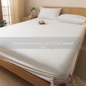 Jednobojna 100% pamuk posteljina s elastikom za krevet 1,8 m, 40s pamuk, twill tkanina, reaktivno bojanje