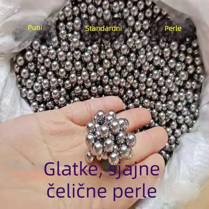 Čelične kuglice za prak, polirane, veličine 6–10 mm