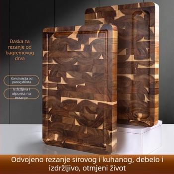 Daska za rezanje od akacije, masivno drvo, antibakterijska, za kuhinju