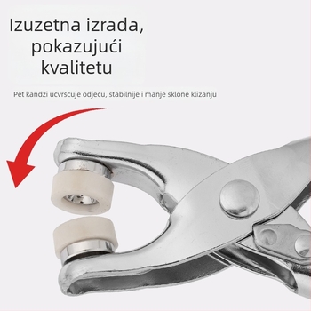 Klešta s pet kandži za ugradnju kopči i nitova