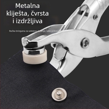 Klešta s pet kandži za ugradnju kopči i nitova
