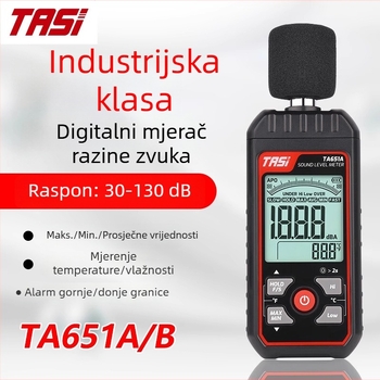 TA651 serija industrijski digitalni mjerač buke s alarmom za gornju i donju granicu i visokoprecizan senzor