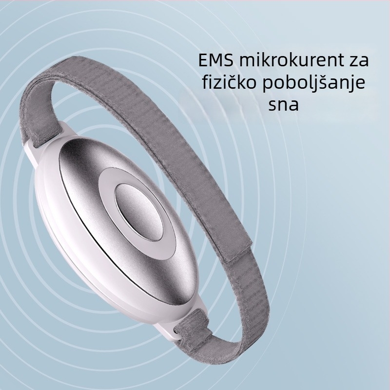 Magitech prijenosno ručno uređaj za san s EMS pulsom, bijelim šumom, tajmingom i glazbom — digitalni zaslon, ugrađena baterija