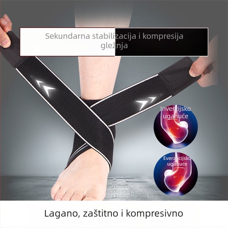 Sportski gležanj-zaštita s kompresijom, prozračna navlaka za stopalo za trčanje, unisex, lagana