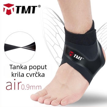 TMT kompresijska ortoza za gležanj za košarku, nogomet, planinarenje i trčanje, s podrškom luka i protukliznim površinama; može se nositi preko cipela