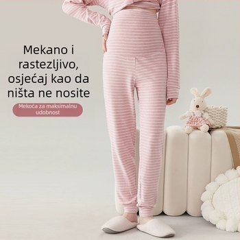 Trudničke hlače za proljeće i jesen, opušten pojas, hlače za spavanje koje se mogu nositi i van kuće, velike veličine, udoban siluetu za trudnice
