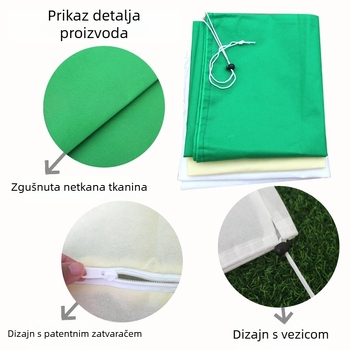 Netkano zaštitno pokrivalo za biljke za zimsku zaštitu u lončanicama i vrtu