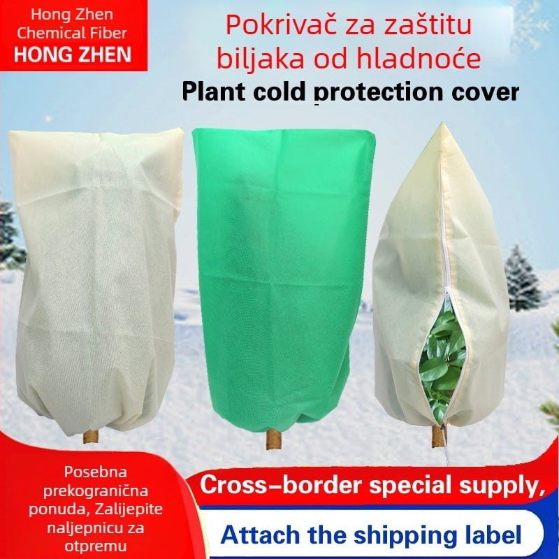 Netkano zaštitno pokrivalo za biljke za zimsku zaštitu u lončanicama i vrtu