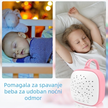 Prenosni uređaj za bebe za san uz bijeli šum i glazbu