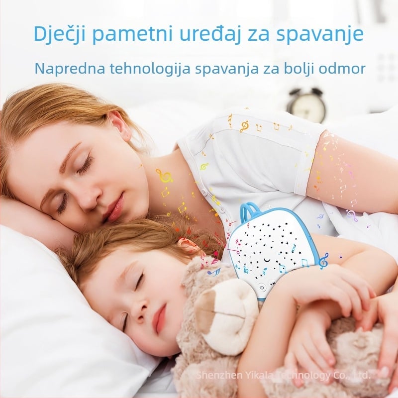 Prenosni uređaj za bebe za san uz bijeli šum i glazbu