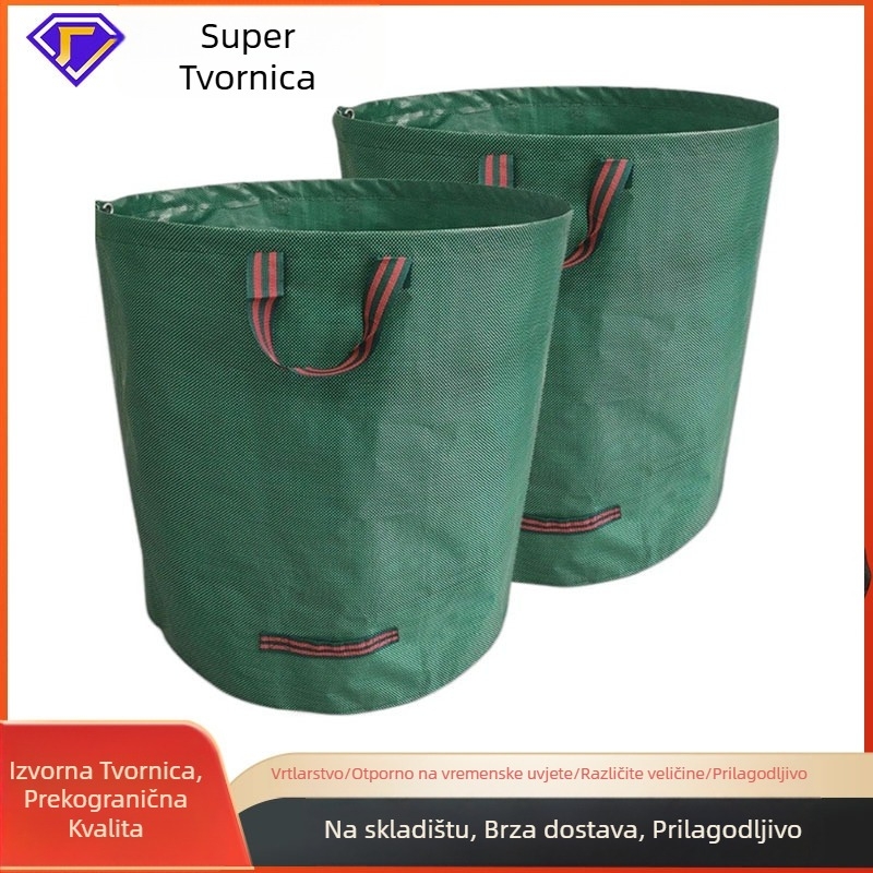 Vodootporna vreća za lišće velikog kapaciteta za vrt, vanjska, sklopiva