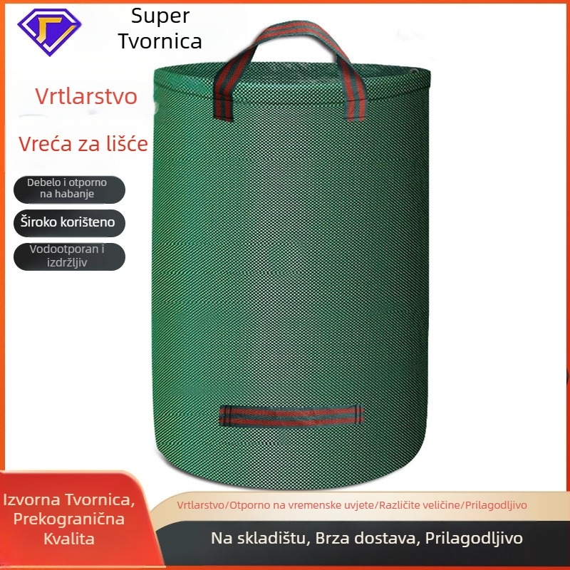 Vodootporna vreća za lišće velikog kapaciteta za vrt, vanjska, sklopiva