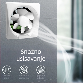 Billion Hope lamelni ventilator za kupaonicu i kuhinju, prozorski tip unutarnje ventilacije