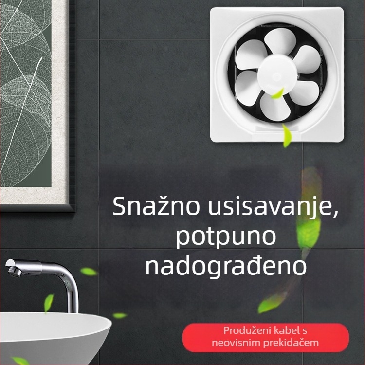 Billion Hope lamelni ventilator za kupaonicu i kuhinju, prozorski tip unutarnje ventilacije