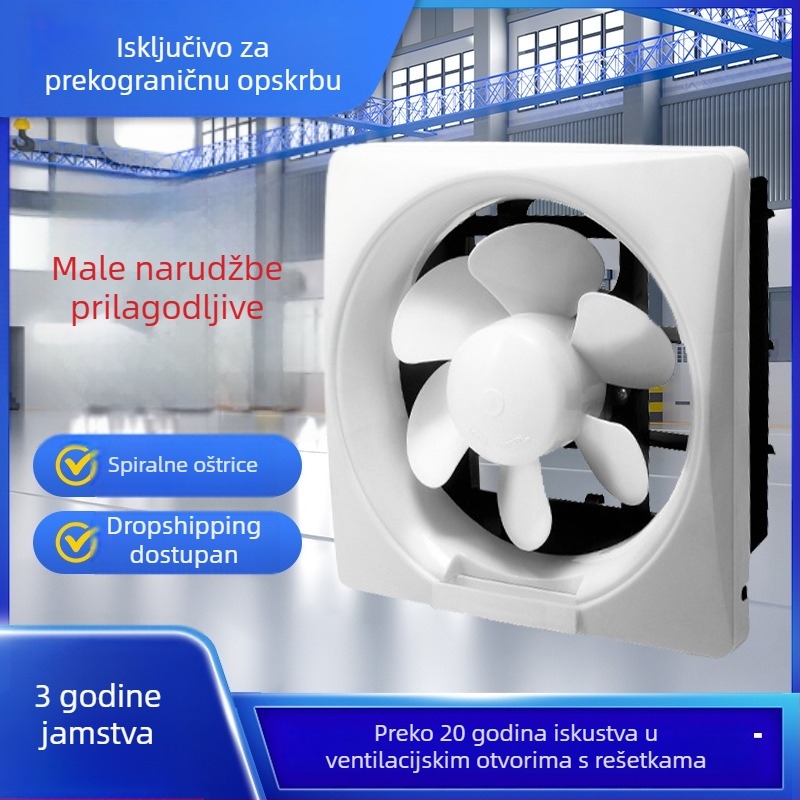 Billion Hope lamelni ventilator za kupaonicu i kuhinju, prozorski tip unutarnje ventilacije