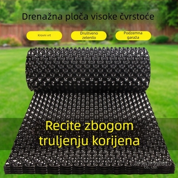 Drenažna ploča za krovne vrtove za uzgoj povrća, ploča za skladištenje vode za zelenu površinu na krovu, filtrirajuća ploča, dvostrana barijera za korijenje, kontrola korijenja