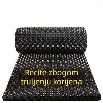 Drenažna ploča za krovne vrtove za uzgoj povrća, ploča za skladištenje vode za zelenu površinu na krovu, filtrirajuća ploča, dvostrana barijera za korijenje, kontrola korijenja