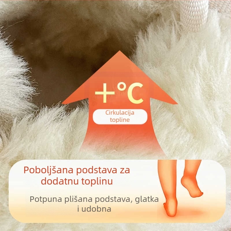 Dječje zimške čizmice od velura, kratke, vodootporne, s fleece podstavom, zatvaranje Velcro, jednobojne, mekana potplata