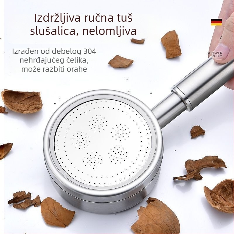 SUS304 nehrđajući čelik tlačna tuš glava s grijačem za kupaonicu