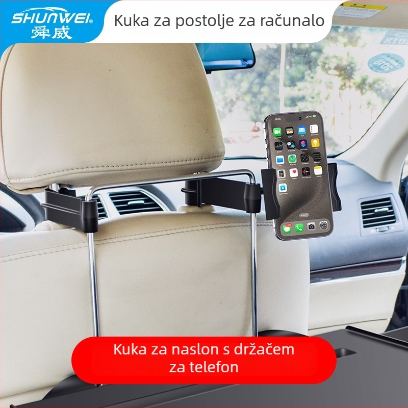 Shunwei automobilski nosac za racunalo sa sklopnim malim stolom i nosacem za telefon