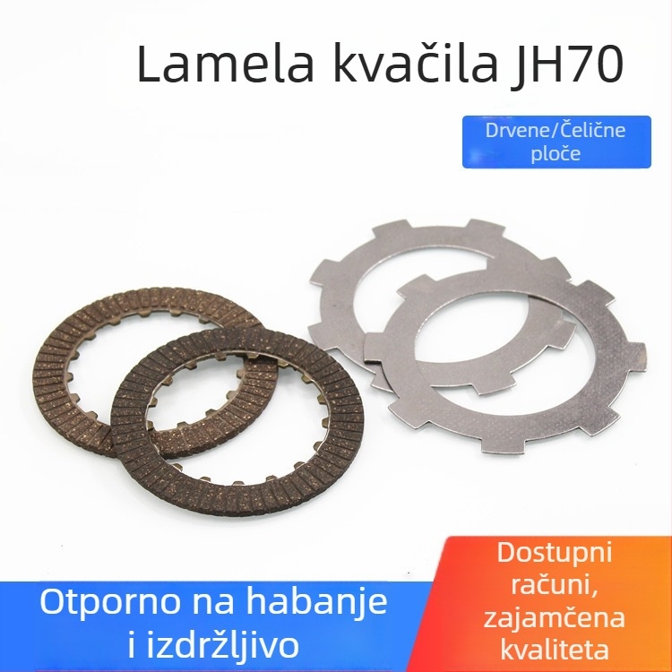 Kvačilne pločice za motocikl JH70 (Jialing 70) – bakelitne i čelične pločice trenja