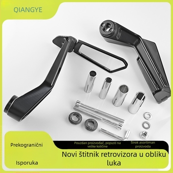 Novi retrovizor sa zaštitom za ruke za motocikle i električna vozila, zaštita od pada i zaštita od vjetra