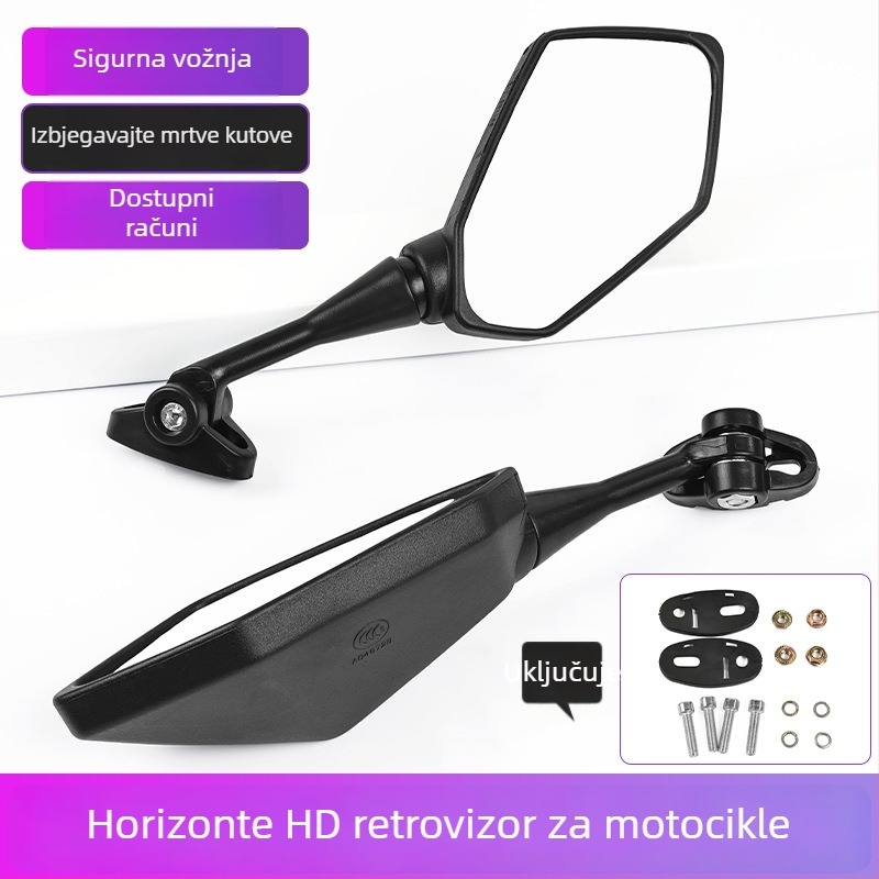 Horizon konveksno retrovizor za motocikl