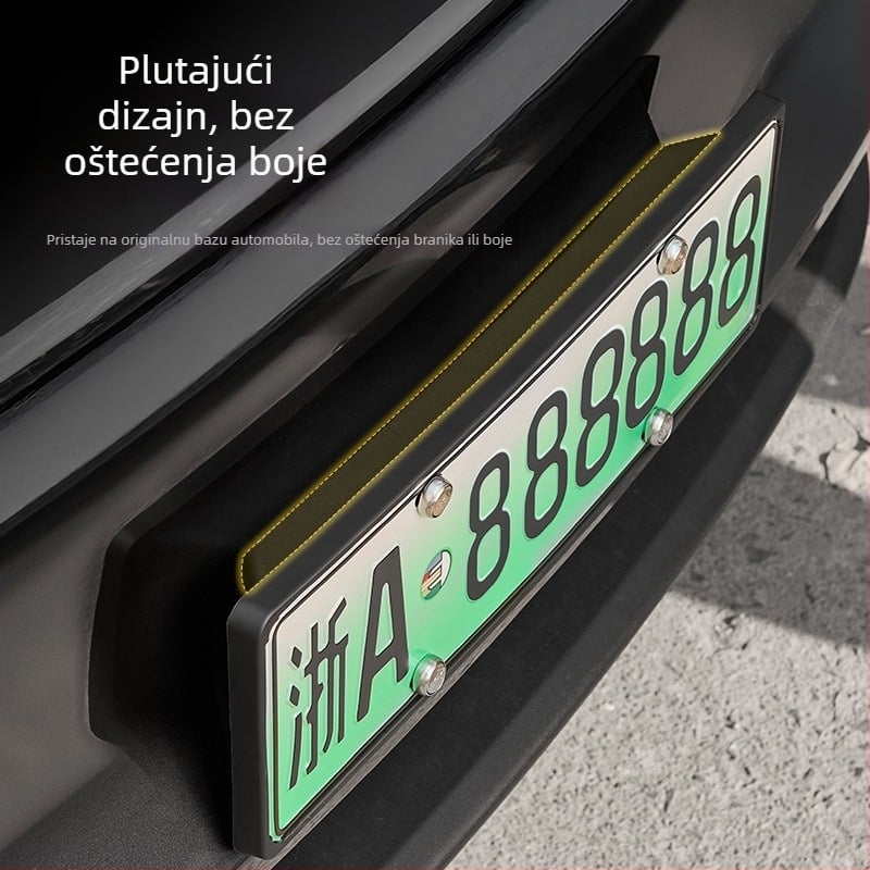 Viseći sveobuhvatni okvir za registarsku pločicu za Tesla Model Y i Model 3 (nova verzija)