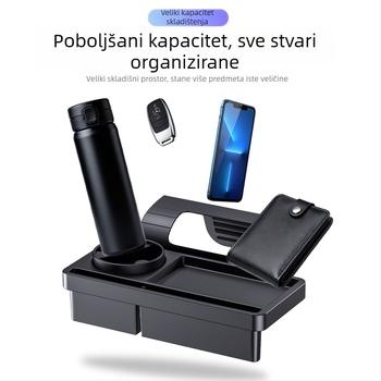 Unutarnja automobilska višenamjenska kutija za telefon i ključeve, bočna ladica za smeće uz prozor, kutija za cigarete i držač za šalice