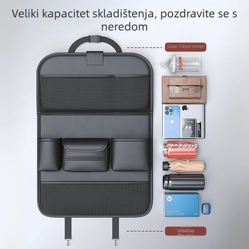 Organizator za stražnji dio automobila s malim stolom, pretinac za pohranu, kutija za maramice i držač čaša