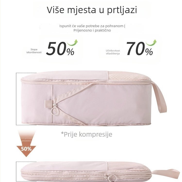 Kompresijska putna vreća za odjeću, cipele i donje rublje – višenamjenski organizator