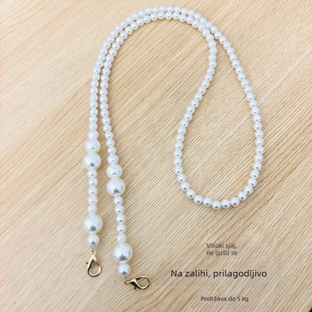 Remen za torbu s perlama – metalni zamjenski lanac za DIY crossbody