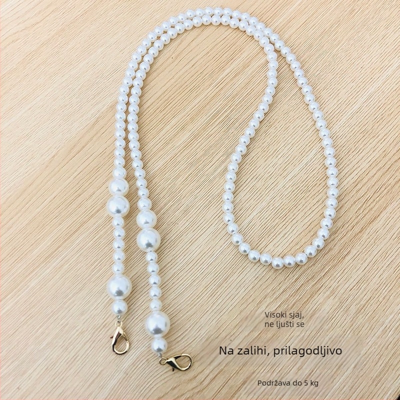 Remen za torbu s perlama – metalni zamjenski lanac za DIY crossbody