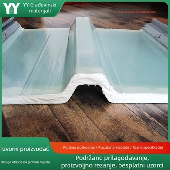 Prozirni paneli od fiberglasa za gradnju tvornica, rekonstrukcije i plastenike — po narudžbi