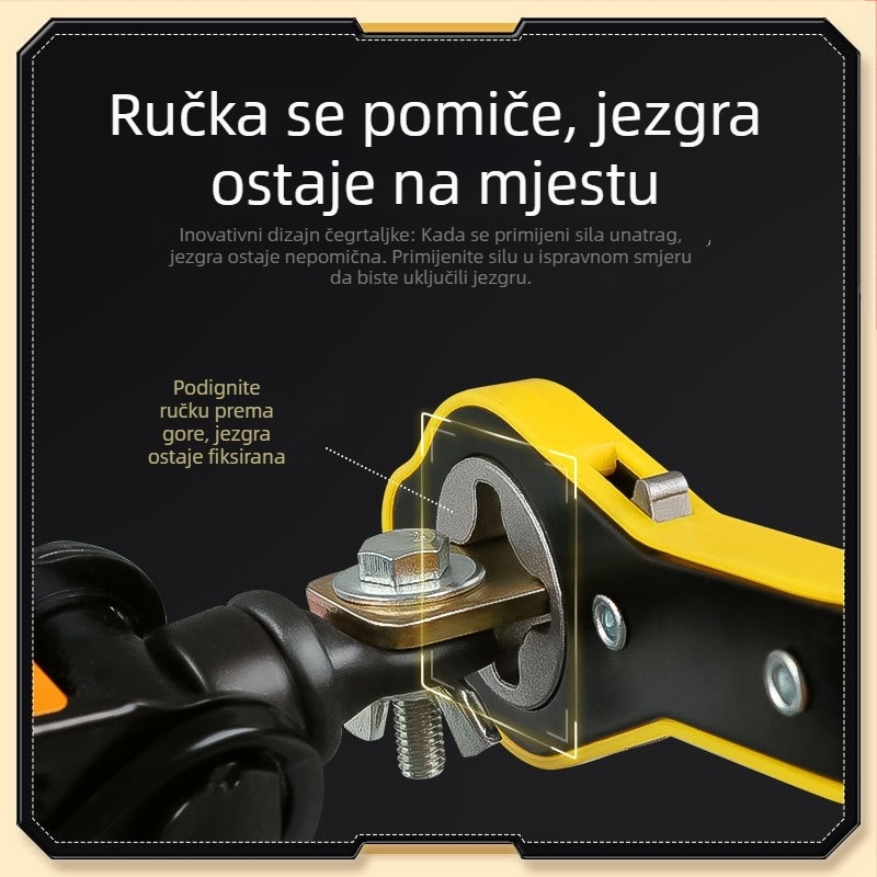 Autentičan set alata za promjenu guma za kompaktne automobile: dizalica, račni ključ i set alata za zamjenu rezervne gume