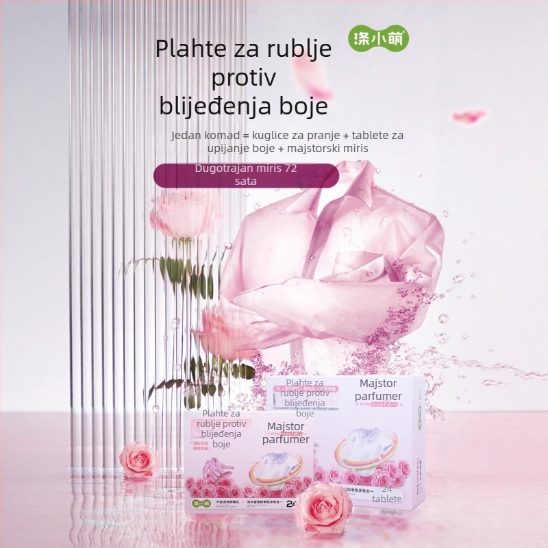 Tablete za pranje protiv prijenosa boje s dugotrajnim mirisom, višestruka primjena