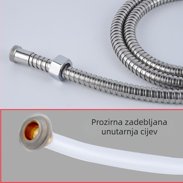 Nehrđajući čelični prozirni unutarnji cijev, otporan na eksplozije za ručni tuš u kupaonici