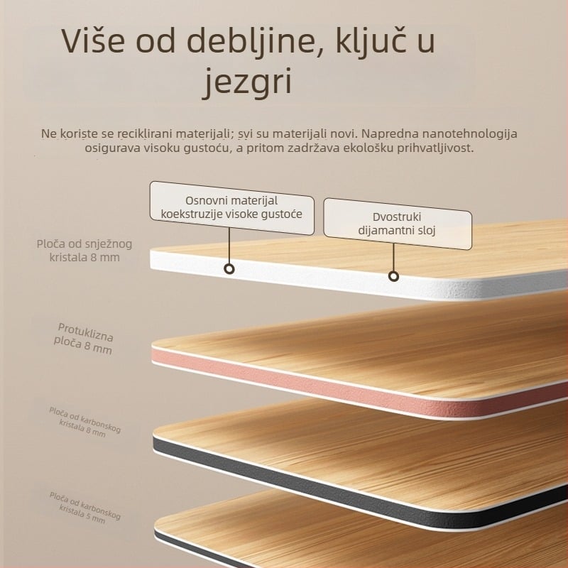 Zidni panel od bambusovih vlakana s furnirnom – karbonska kristalna ploča, integrirani unutarnji dekorativni zid, vodootporan