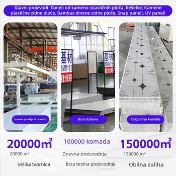 Paneli za zid od kameno-plastičnih vlakana bambus-dreva, ekološki, nano-tehnologija, vodootporni paneli za oblaganje zida