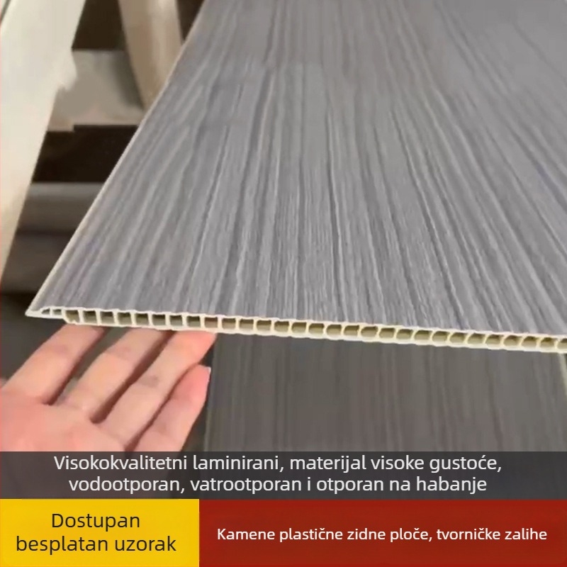 Paneli za zid od kameno-plastičnih vlakana bambus-dreva, ekološki, nano-tehnologija, vodootporni paneli za oblaganje zida