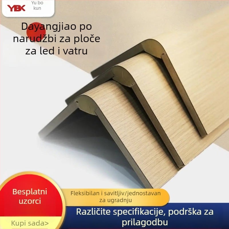 Ice and Fire Board — Veliki kutni profil, dekorativni profil za zid, zaštitna traka za kut