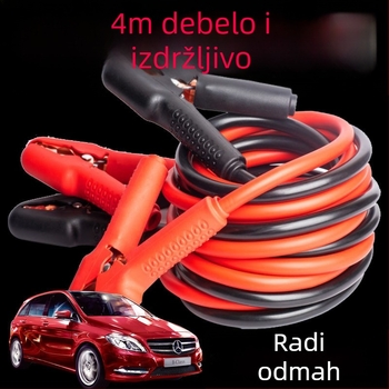 Kablovi za pokretanje baterije automobila, otporni na smrzavanje, debeli čisti bakreni vodovi, s klemmama za bateriju